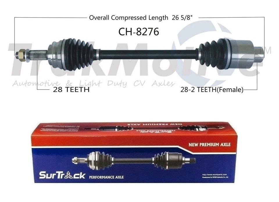 For Jeep Patriot Compass 4WD Front Pass Right CV Axle Shaft SurTrack CH-8276 - Image 1 of 1