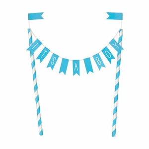 Blue Hearts Baby Shower Cake Topper, Baby, Party Supplies, 1 Piece - Picture 1 of 1