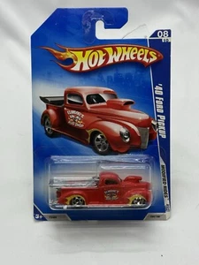 2009 Hot Wheels ‘40 Ford Pickup Modified Rides Red 8/10 164/190 - Picture 1 of 2