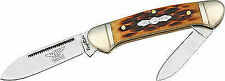 Rough Rider Knives 058 Mini Canoe Pocket Knife With Jigged Bone Handles Rr058
