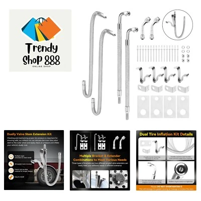 Essential Tire Valve Extension Kit for Safe and Easy Inflation of Dual Wheels - Image 1 of 4