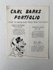 Carl Barks Portfolio Over 20 Unpublished Pages From The Comics (Copies) - Picture 1 of 6