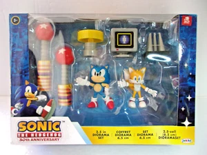 SONIC THE HEDGEHOG 30TH ANNIVERSARY 2.5" DIORAMA SET NEW IN SEALD BOX - Picture 1 of 2