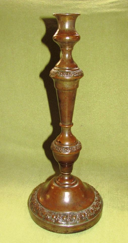 Alter Kerzenleuchter Kupfer; Original gewachsene Patina - Bild 1 von 1