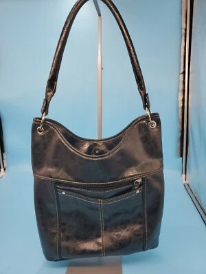 Croft & Barrow Women’s Black Shoulder Purse Tote (C30) - Image 1 of 4