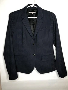 Gap Damen marineblau Nadelstreifen Karriere Blazer Größe 2 gebraucht, in einwandfreiem Zustand - Bild 1 von 10