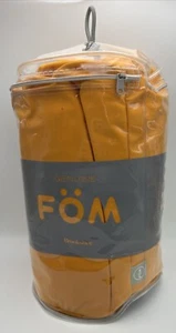 Vintage Brookstone FOM Orange Tube Microbead Nylon Plush Pillow Tote Preowned - Picture 1 of 13