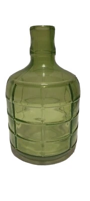 Jarro de vidro verde vaso de flores interno ou externo - Imagem 1 de 4