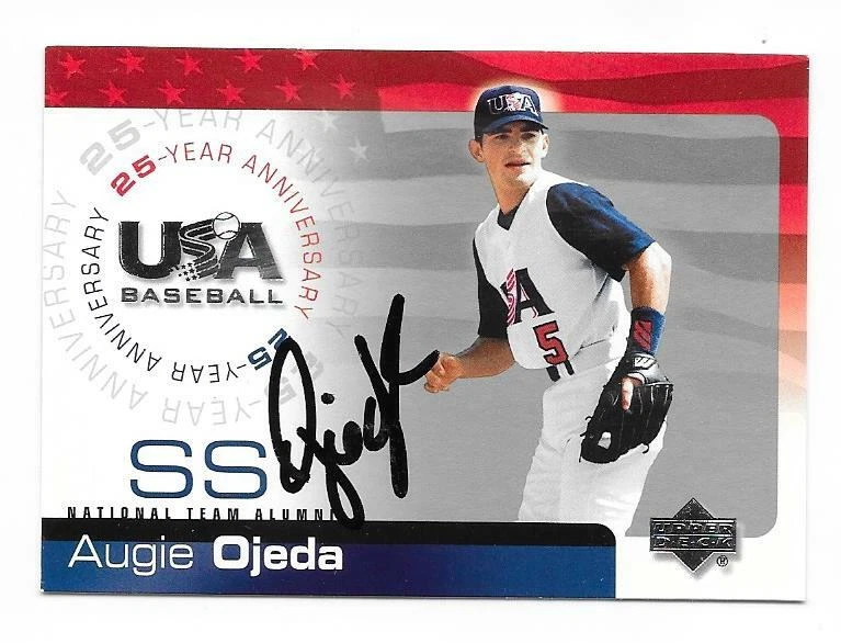 AUGIE OJEDA 2004 UPPER DECK USA BASEBALL AUTOGRAPHED SIGNED # 138 CUBS   - Image 1 of 1