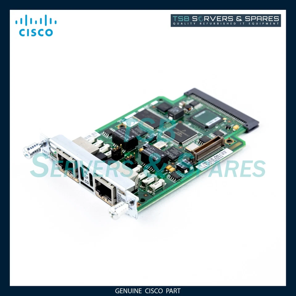 Cisco Systems VWIC2-2MFT-T1/E1 2-Port RJ-48 Interface Card 800-22629-05 - Image 1 of 1