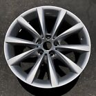 1- USED SILVER 18” BMW 5 7 SERIES STYLE 642 OEM WHEEL FACTORY 86272