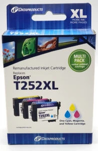 Cartuchos de tinta Dataproducts para Epson T252XL - 1 cian, 1 magenta, 1 amarillo. Nuevo en caja - Imagen 1 de 5