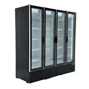 Getränkekühlschrank Kühlschrank Getränkemarkt Kioskeinrichtung 4 Glastüren - Bild 1 von 2