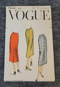 Vogue Sewing Pattern MISSES' SLIM SKIRT #9046 Size: 16 PRECUT Unprinted Pattern - Picture 1 of 2