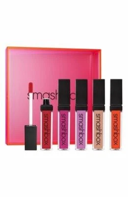 Smashbox Cosmetics 5 Pc Light It Up Gloss To Go Set (Limited Edition) New W/ Box - Image 1 of 3