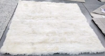 NATURAL / WHITE 6' X 6' SQ Back Stain Rug, Reduced Price 1172759173 SHS211A-6SQ - Image 1 of 4