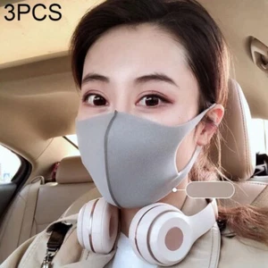 Máscara facial protectora de esponja transpirable reutilizable - color aleatorio 3 piezas - Imagen 1 de 7