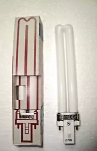 9W/840 G23 2Pin 4000K Cool White Compact Fluorescent lamp GE Biax S - Picture 1 of 4