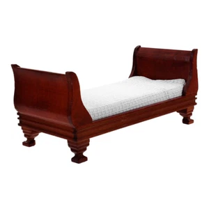 Mini House Furniture Wooden Mini Bed Miniature Bed Furniture Model Mini House - Picture 1 of 12