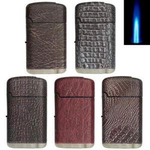 Mechero Turbo Mechero PIEL Exterior Cuero Look JET FLAMME a prueba de viento - Imagen 1 de 13