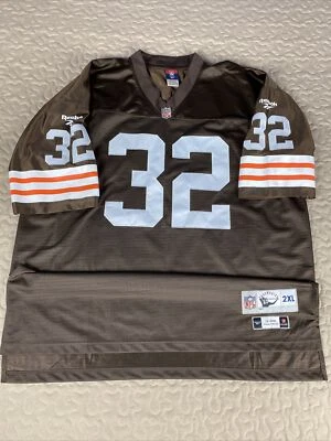 Camiseta de fútbol americano Jim Brown Cleveland Browns Reebok Throwback para hombre talla 2XL  Foto 1 de 4