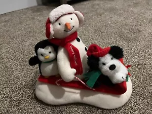 HALLMARK ANIMATED JINGLE PALS SINGING SLEIGH RIDE SNOWMAN DOG PENGUIN WORKING - Picture 1 of 1
