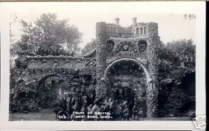 RPPC West Bend, Iowa - Fronte della Grotta - Foto 1 di 2