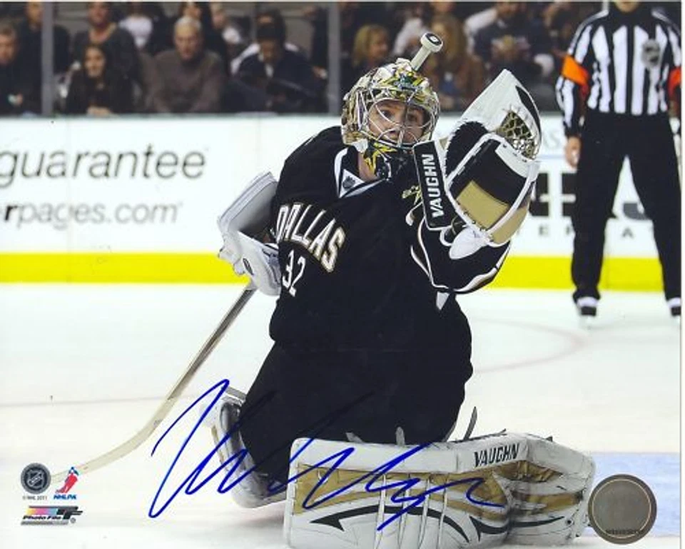 FOTO FIRMADA KARI LEHTONEN DALLAS STARS con certificado de autenticidad Foto 1 de 1