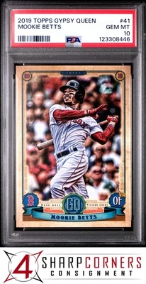2019 TOPPS GYPSY QUEEN #41 MOOKIE BETTS RED SOX POP 6 PSA 10 - Image 1 of 2