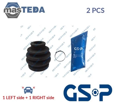 760075 CV JOINT BOOT KIT PAIR TRANSMISSION END FRONT RIGHT LEFT GSP 2PCS NEW - Image 1 of 4