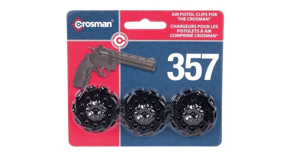Crosman 3 Count of 10 Shot Spare Clips For Use With Vigilante Air Pistols - 407T