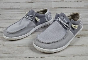 Men's HEY DUDE Wally Tri Shoe Sergeant Size 13 Light Gray/Dark Gray/Ash - Picture 1 of 9