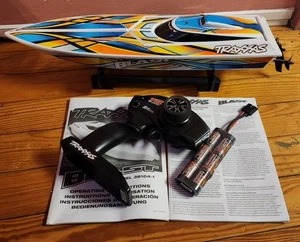 Traxxas Blast Boat Model 38104-1 w/Battery, Stand, Controller - Used Once, Works - Picture 1 of 5