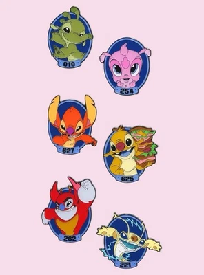 Prendedor Loungefly Disney Stitch Otros Experimentos Caja Ciega Esmalte - Juego Completo 6 Foto 1 de 2