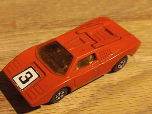 LAMBORGHINI COUNTACH ROJO ÁMBAR WINDOWS MATCHBOX SUPERFAST Nº27 INGLATERRA DE 1973 - Imagen 1 de 8