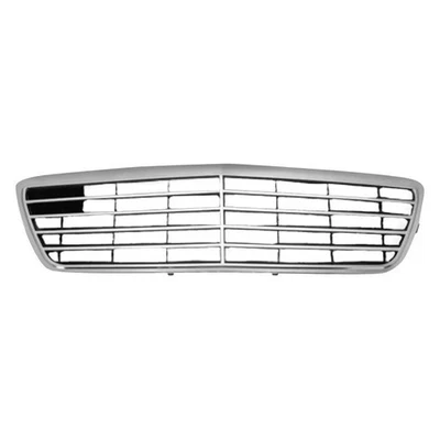 New Grille For 2000-2003 Mercedes Benz E320 E430 Chrome Shell with Black Insert Foto 1 de 4