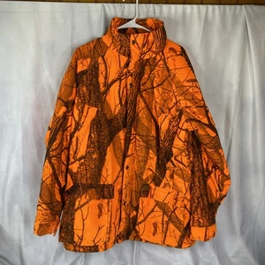 Woolrich Hunting Coat Mens M 38-40 Camo Blaze Orange Outdoor Guide Realtree - Picture 1 of 11