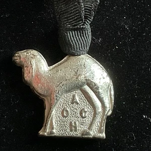 Shriners AOCH Camel Medal Medallion Pendant 1950’s - Picture 1 of 4