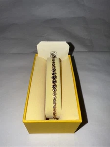 SWAROVSKI Pink Crystals Emily Tennis Bracelet 5663393 Rose Gold *NEW - Gift Box* - Picture 1 of 10