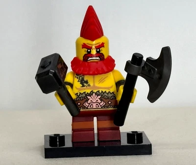 Lego Collectible Minifigure Series 17, Set # 71018 - Battle Dwarf - Image 1 of 3