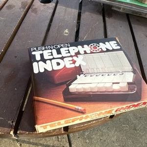 Vintage Push -N-Open Button Telephone Index ** 1971- New - Picture 1 of 4
