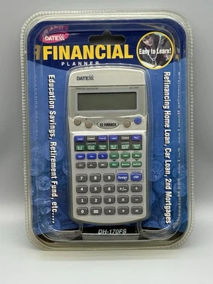 DateXX Financial Planner Calculator DH-170FS Calculates Loans Taxes Etc - Image 1 of 2