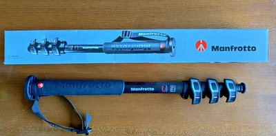 Manfrotto Monopod carbon fibre tripod MPMX PRO C4 light weight 4 SECTION - Image 1 of 4