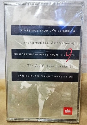 VAN CLIBURN 9th Piano Competition Highlights 1990 Cassette Liszt Chopin NIP Rare - Image 1 of 4