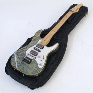 Electric Guitar SCHECTER SD II 24 AS See thru Blue M Quilted Maple Ash Body USED - Picture 1 of 9
