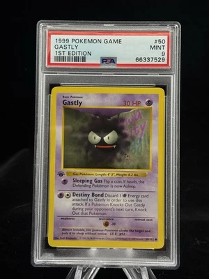 Gastly #50 1st Edition Base Set 1999 Pokémon Game PSA 9 👻 - Image 1 of 3