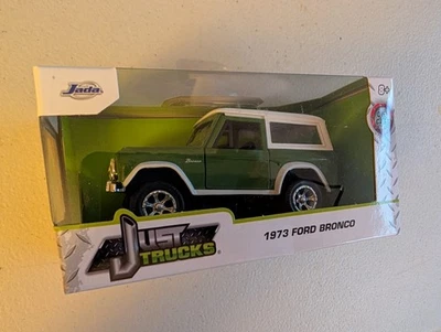 Jada Just Trucks 1973 Ford Bronco in green 1:32 Scale Diecast Model Car - Image 1 of 3