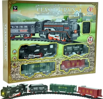 Locomotive électrique ferroviaire, lumière, 3 voies, 2,5 m, jouet train - Photo 1/2