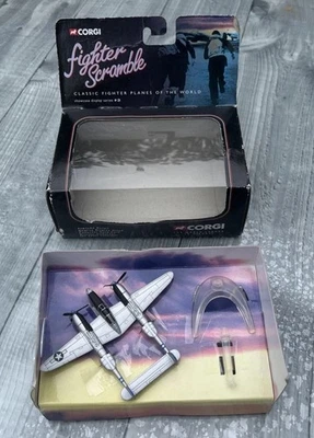 Corgi Fighter Scramble Lockheed P-38 Lightning ‘Little Eva’ Calvin C ‘Cal’ Wire - Image 1 of 4