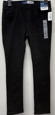 NUEVO CON ETIQUETAS Niñas Talla XL (14-16) Old Navy Vaqueros Ajustados Negros Foto 1 de 4